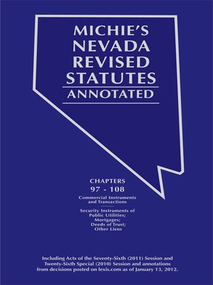 cover image of Nevada Revised Statutes Annotated